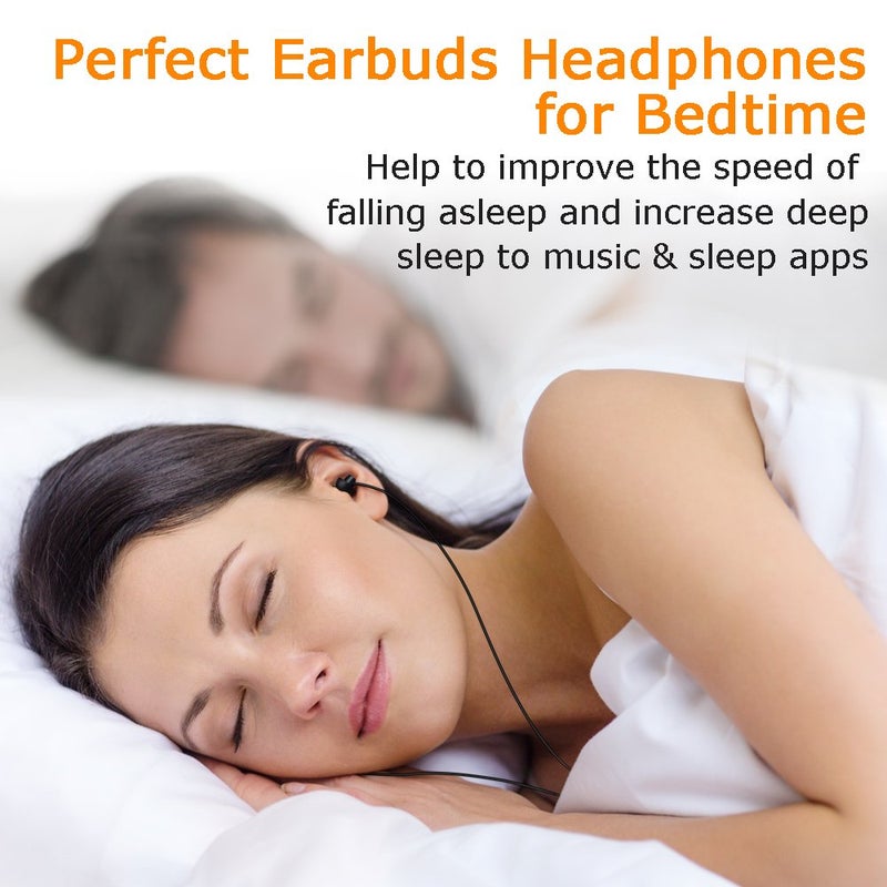 MAXROCK Sleep Headphones, MAXROCK Ultra Soft Comfortable In-ear Earphones w Mic and Volume Control Sound Blocking Earplugs Earbuds for Sleeping, Snoring, Bedtime, Relaxation, Air Travel, Insomnia & Meditation - Image 5